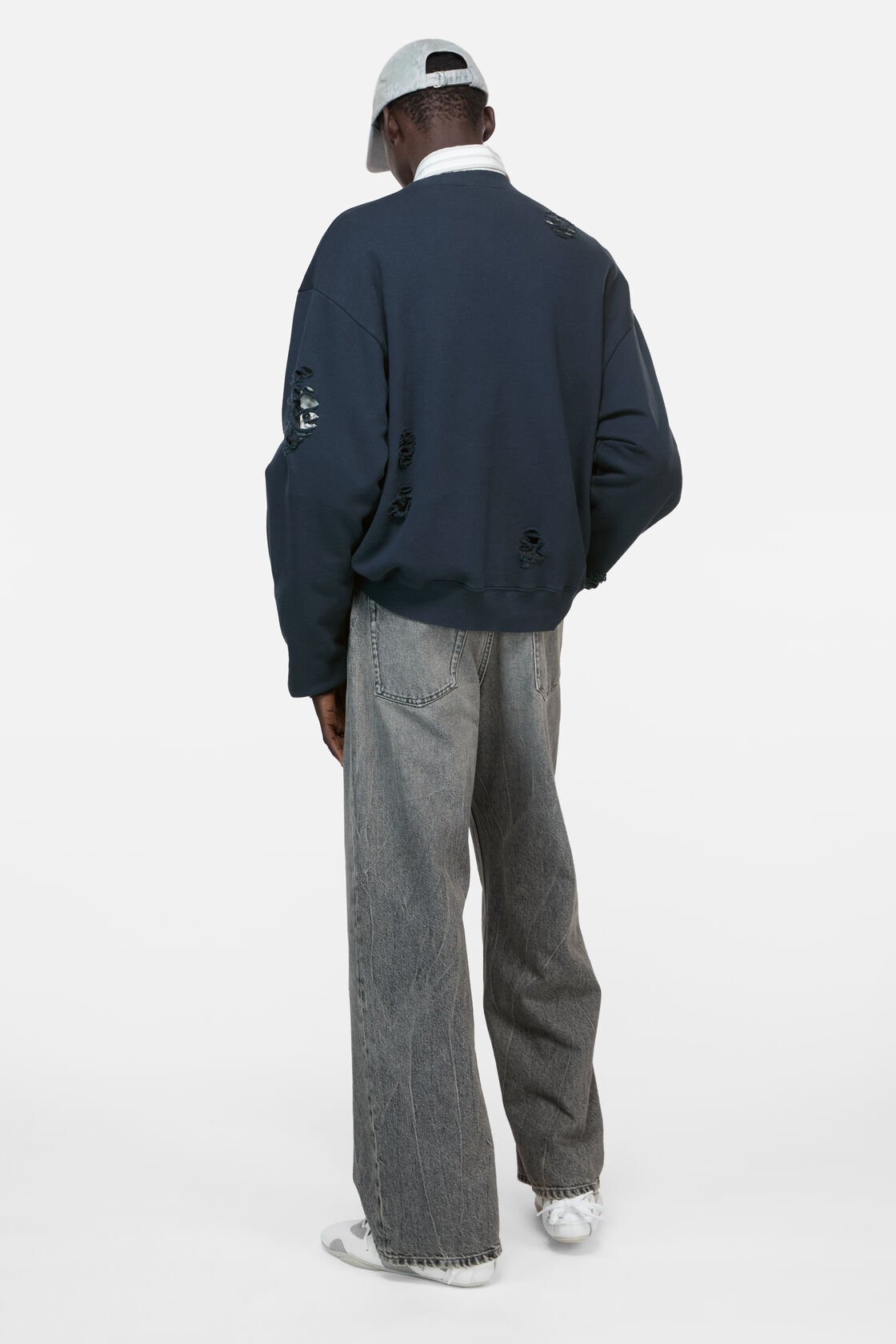 Fjädrad frottétröja