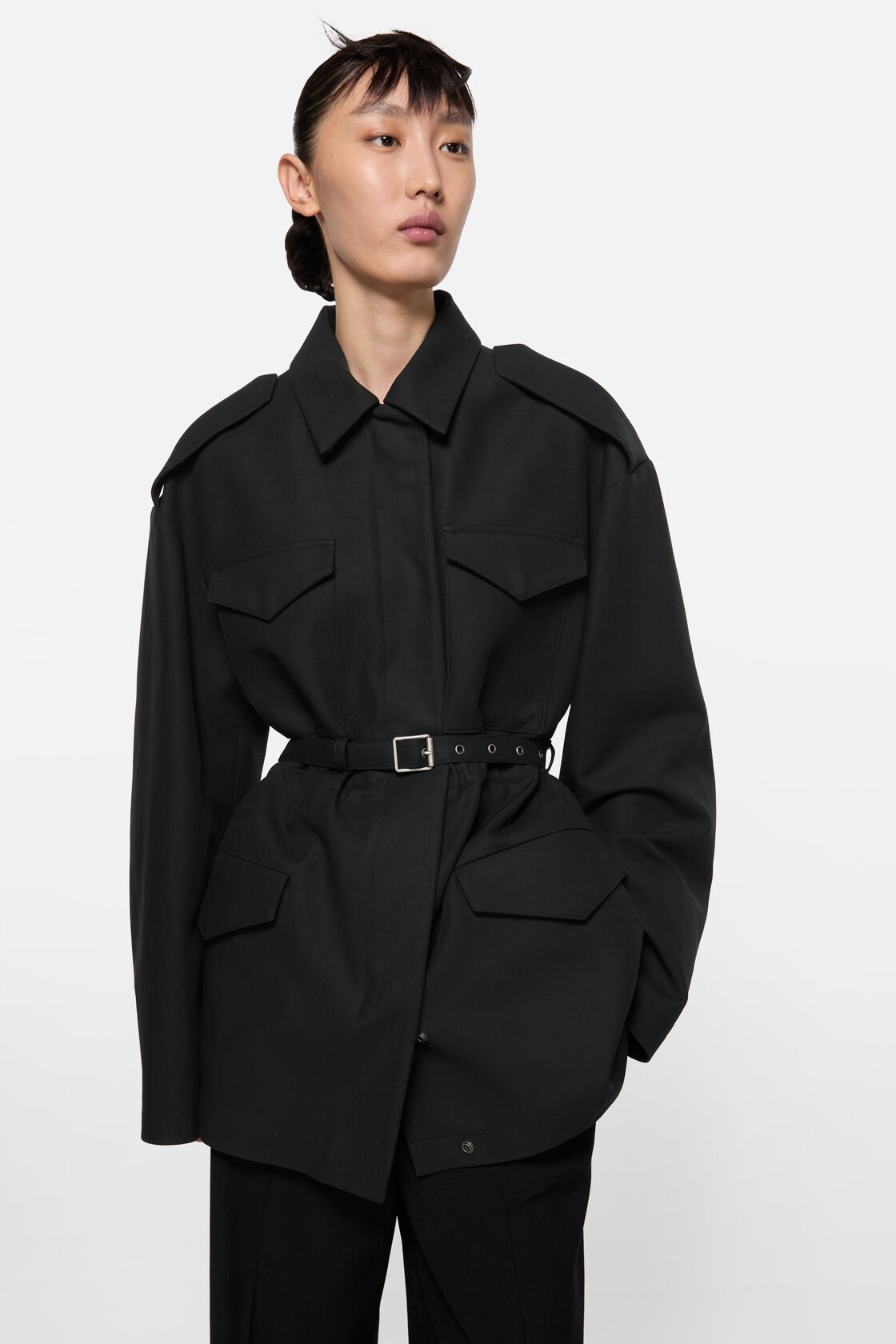 Satinblousonjacka