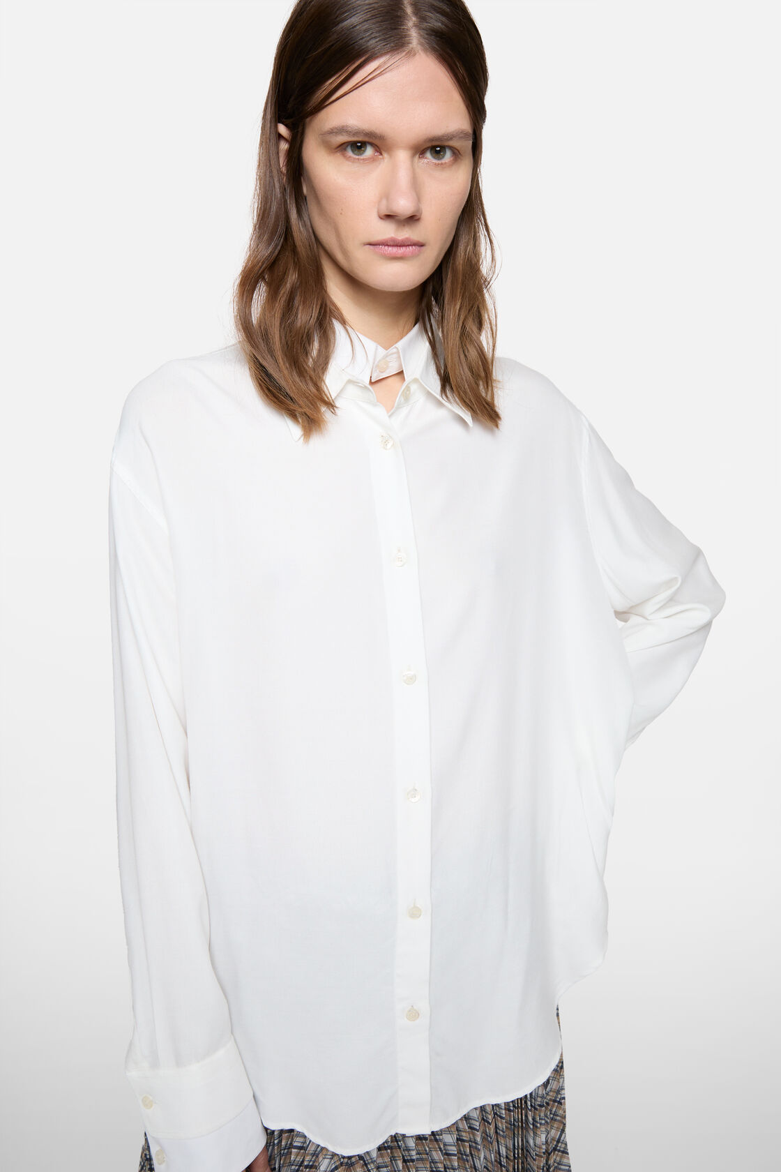Lagerad knäppshirt