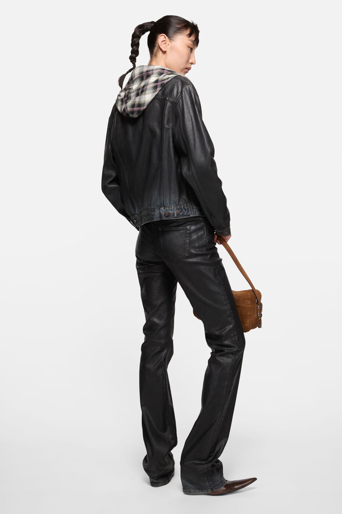 Belagd denimjacka