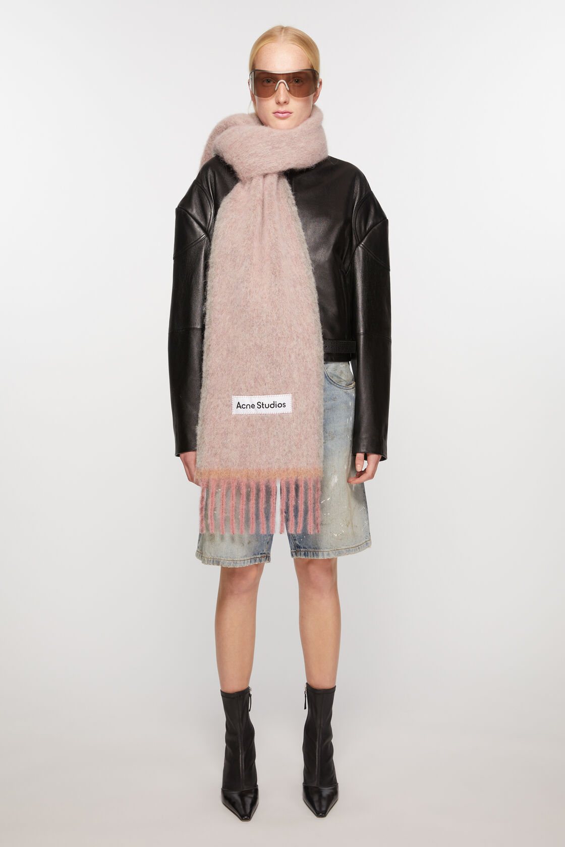 Wol- och mohair-skärp - Smal