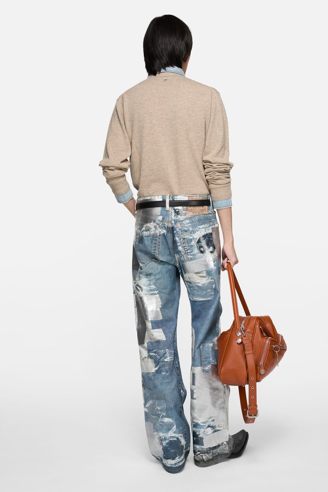 Tryckta jeans - Regular fit