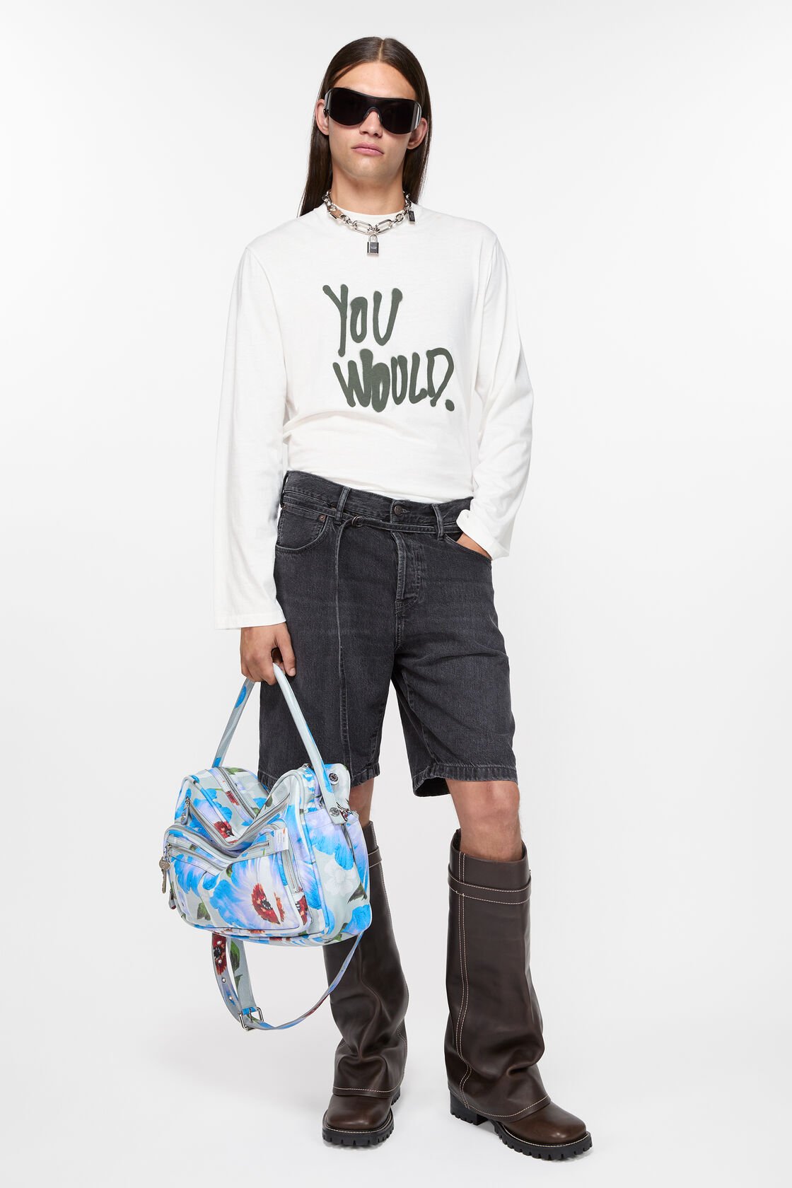 Lösa byxor i denim