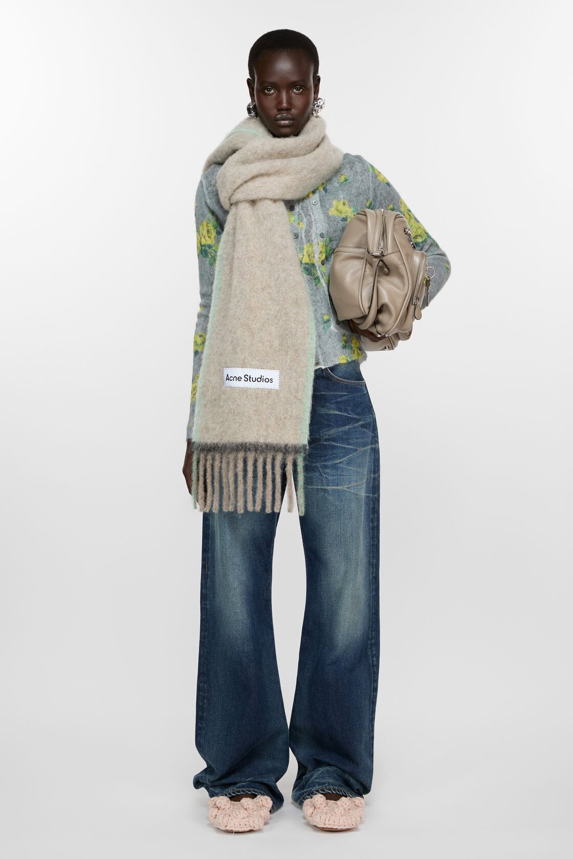 Wolmohair-skärp - Smal