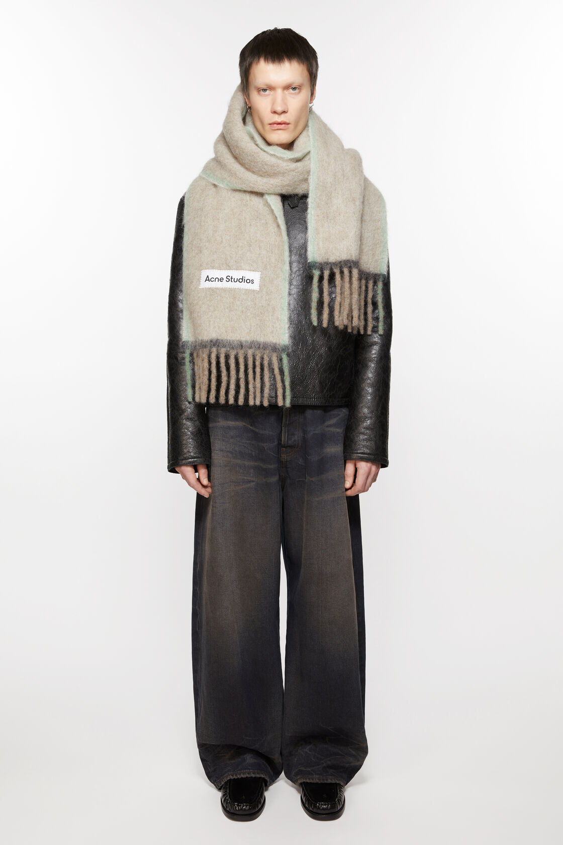 Wolmohair-skärp - Smal