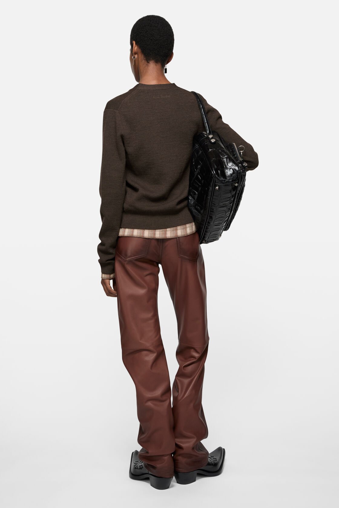 Fadade läderbyxor