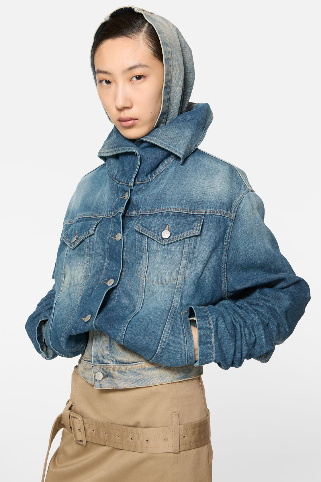 Rynkig denimjacka