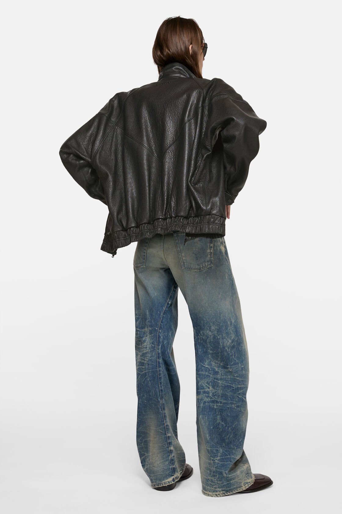 Läderlogotyp blouson