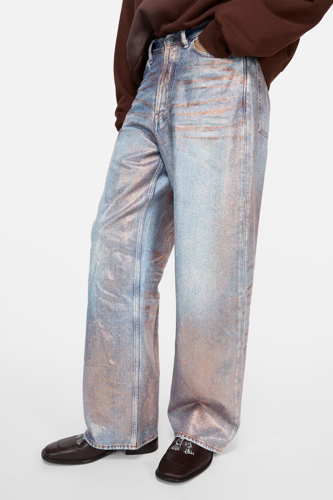 Lösa glittrande jeans – 1981