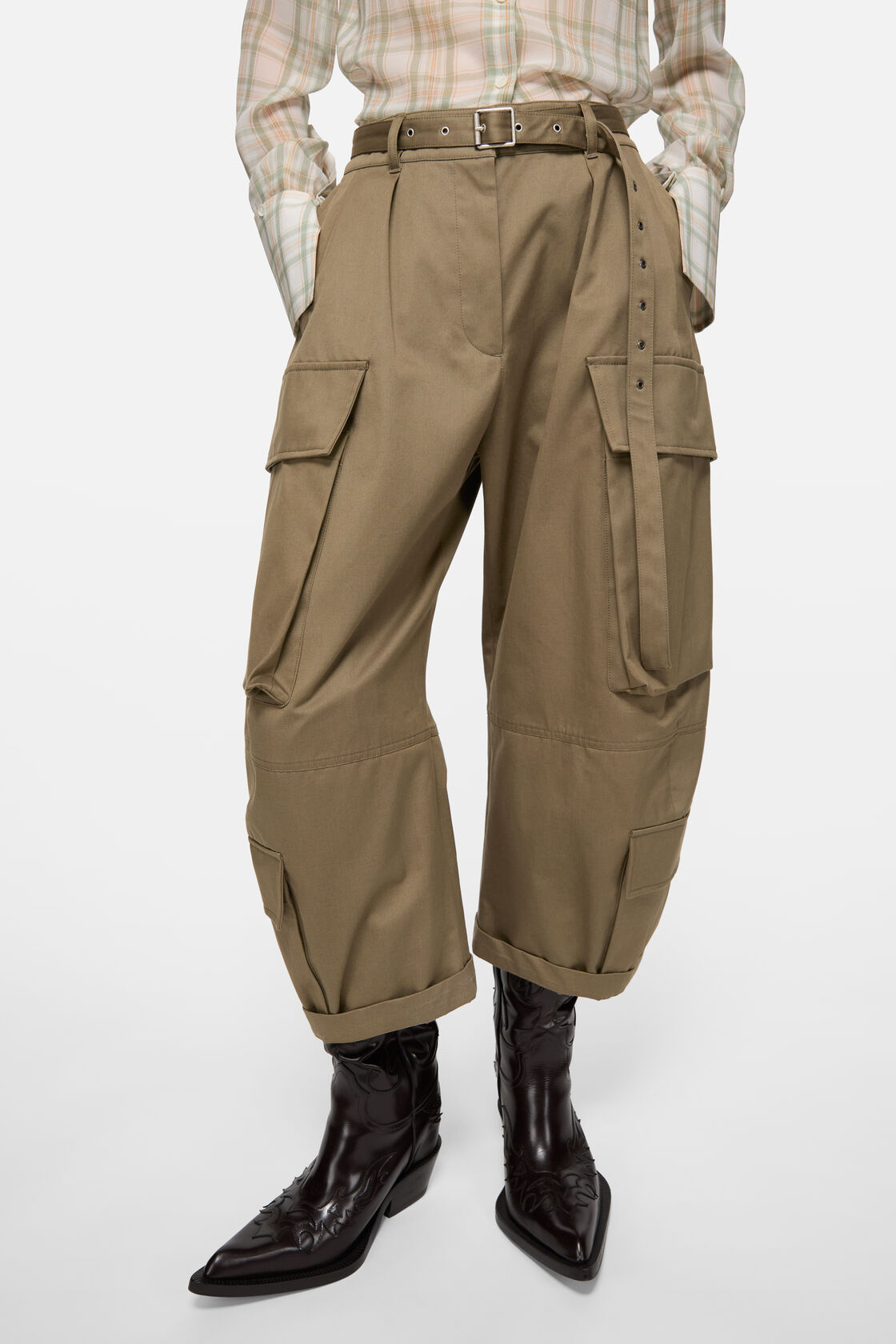 Twill cargobyxor