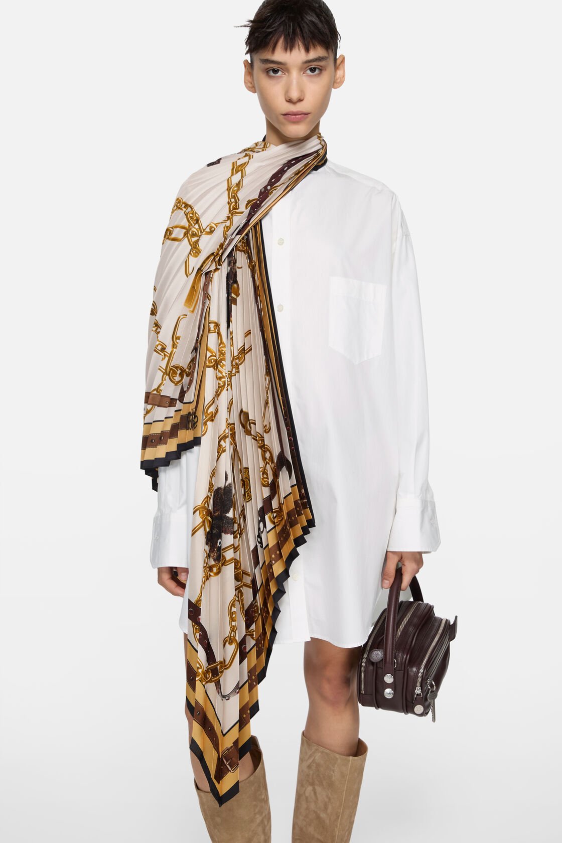 Skiktad skjortedress