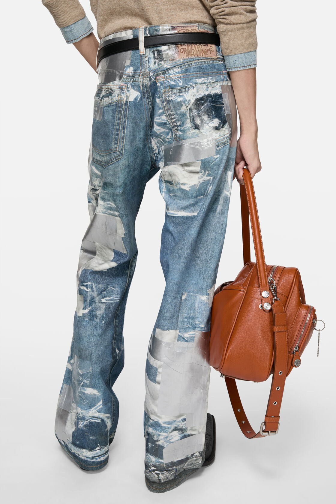 Tryckta jeans - Regular fit