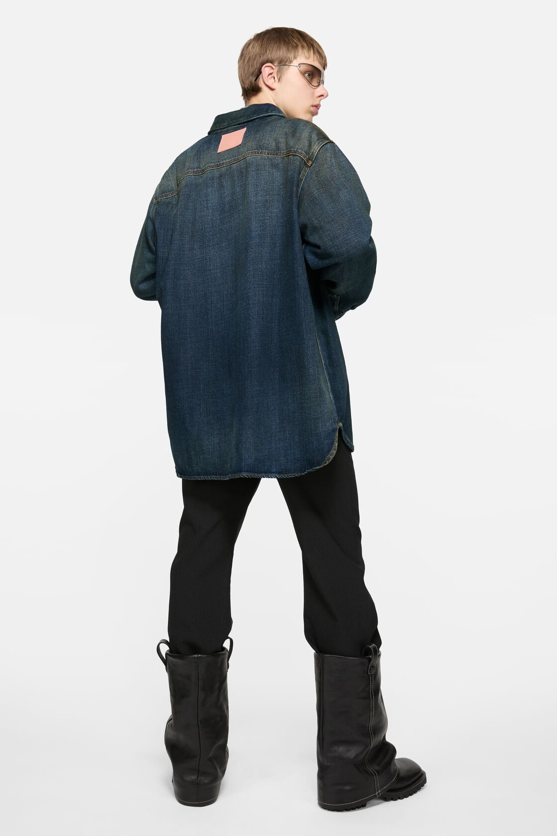 Denim-knäppshirt