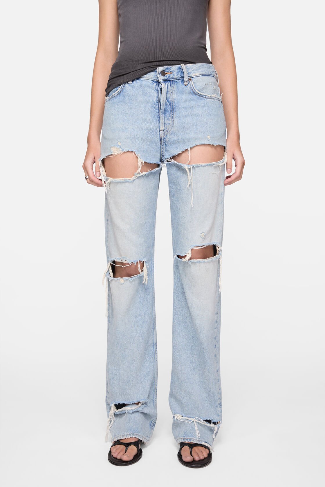 Regular fit distresade jeans - 2010F