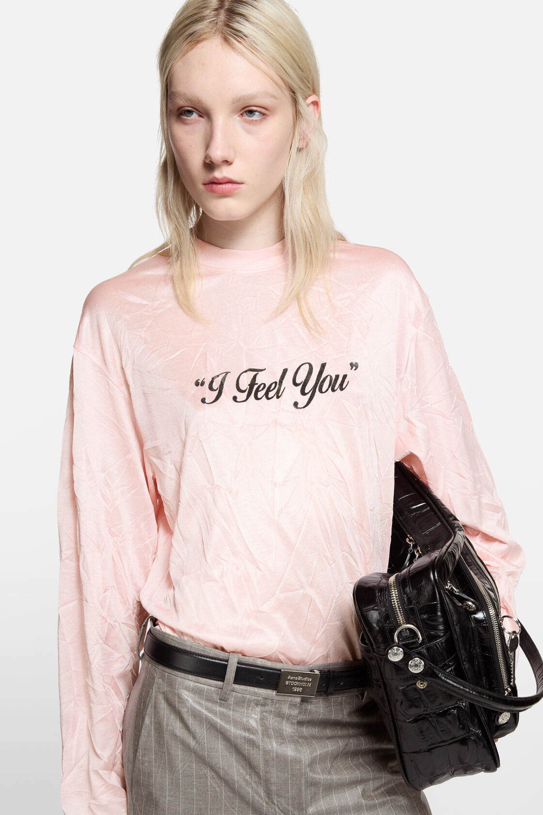 Rynkig grafisk T-shirt