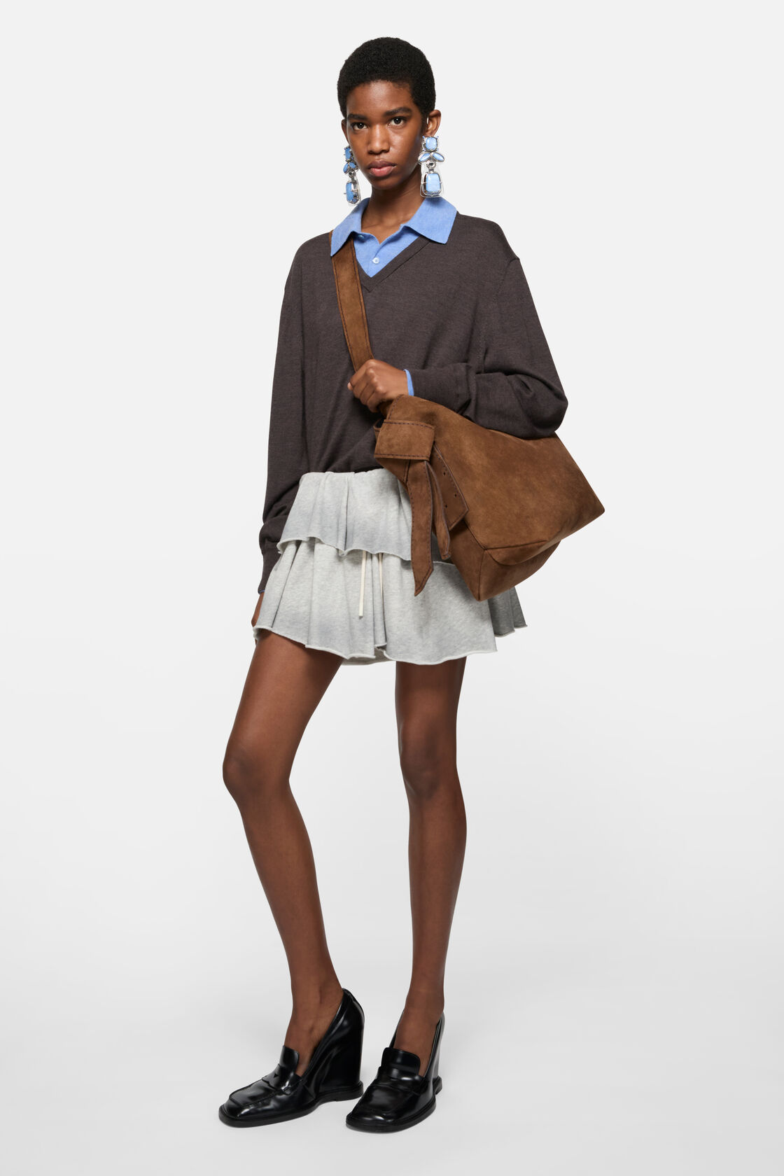 Musubi suede midi-tas